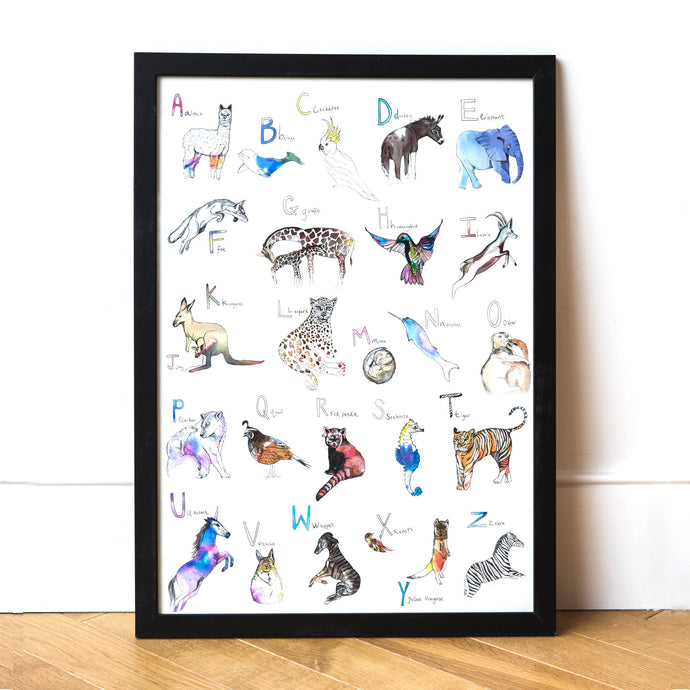 Animal Alphabet Art Print