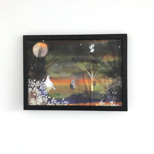 Autumn Moon A4 Foiled Art Print
