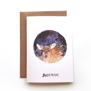 A6 Moon Animal Cards