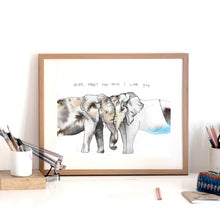 Never Forget How Much I Love You Art Print