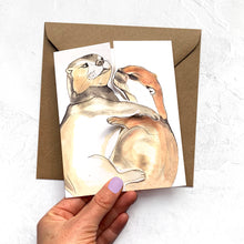 Otter Hug Kiss Card