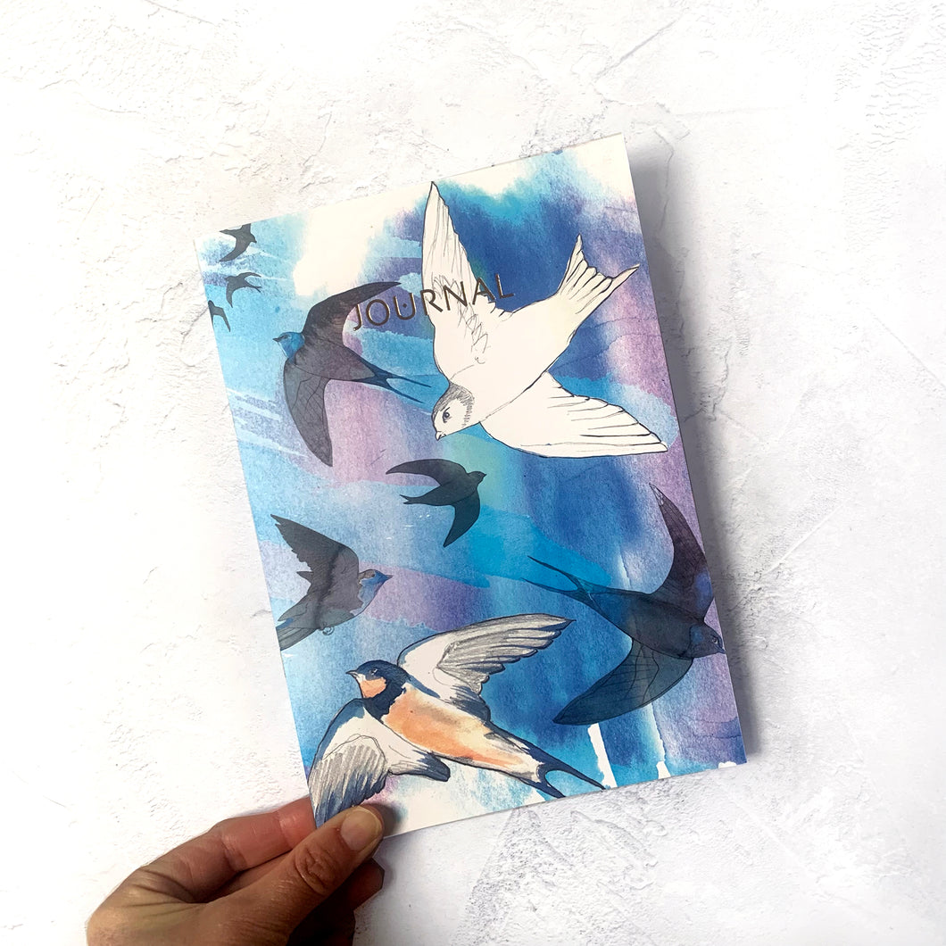 Swifts and Swallows A5 Notebook