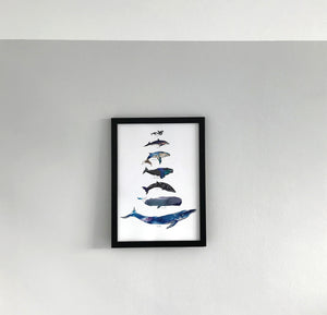 Whale Scale A4 Foiled Art Print